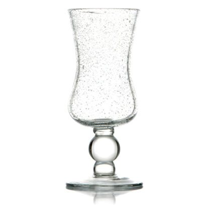 Verres Horizon bullés, de la collection Bullée de chez Mondo Déco. Verres uniques car les pièces sont de fabrication artisanale, soufflées à la bouche. Verre à cocktail, jus de fruits, qualité professionnelle