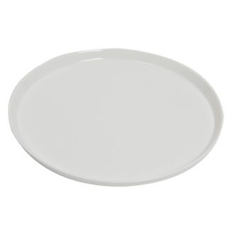 Assiettes Pizza - céramique blanche, assiette à pizza, assiette plate, grande. Mondo Déco, entreprise française