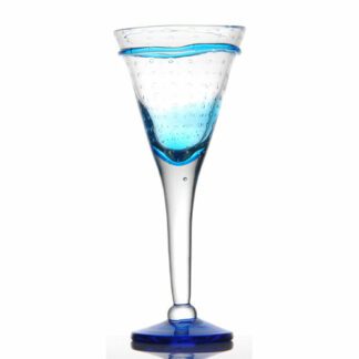 Coupes Saveur Géantes bleues, coupe à glace, sorbet et dessert. Couleur bleue en transparence. Pied haut, forme évasée. Mondo Déco entreprise française