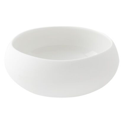 Coupelles Chic : forme ronde, fini extérieur satiné, en céramique blanche. Mondo Déco, entreprise française
