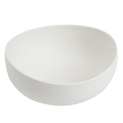 Bols Galet Blancs GM - assiette creuse / bol - céramique - couleur blanche - Mondo Déco entreprise française