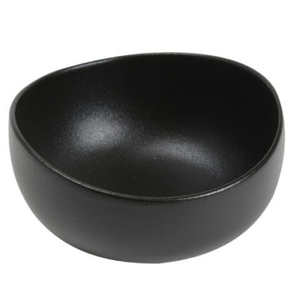 bols Galet Noirs PM - en céramique noire / noir - rond / ovale - Mondo Déco, entreprise française