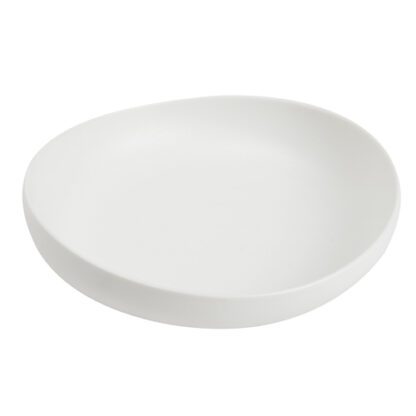 Assiettes Creuses Blanches GM - couleur : blanche - Assiette creuse en céramique - Mondo Déco entreprise française