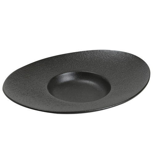 Assiettes, PP sans compartiments Ø 22 cm · 2,6 cm noir