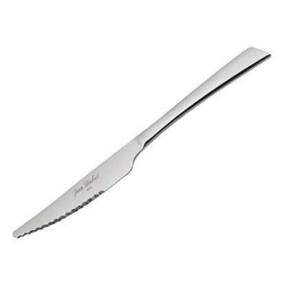 Couteaux Delta - Couteau bord à dents, pointu - couleur : argent, fini brillant - inox 18/0 - longueur : 23.5 cm - Mondo Déco entreprise française