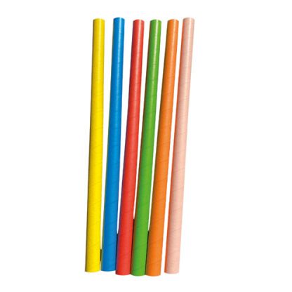 Pailles Papier Shooter 6 Couleurs - pailles unies - Mondo Déco, entreprise française