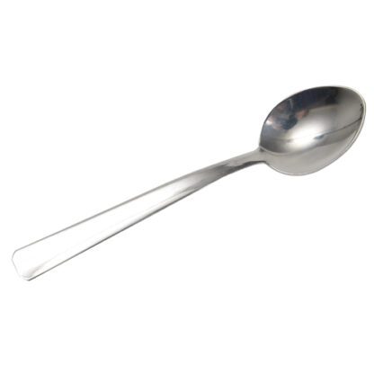 Cuillères à café Bar - Longueur 13 cm - Couleur : argenté - en Inox 18/0 - ronde