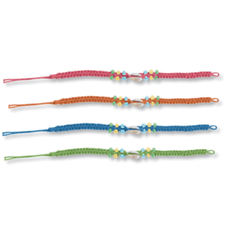 Bracelet indien L.16 cm - en corde avec coquillage et perles - Mondo Déco entreprise française
