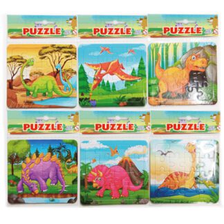 Puzzle Dinosaure - Idée cadeau menu enfant - puzzle de 16 pièces - Mondo Déco entreprise française