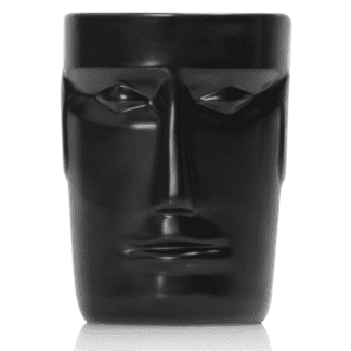 Verre Tiki Moaï noir H.12,3 cm Ø8,8 cm 50 cl x6