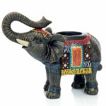 Porte-verre Eléphant – Lot de 1 – H. 25 cm L 33 cm Ø 8 cm