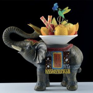 Porte-verre Eléphant – Lot de 1 – H. 25 cm L 33 cm Ø 8 cm