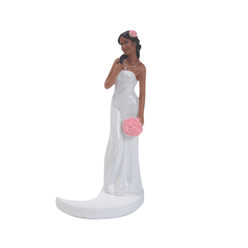figurines mariés interchangeables : Composez votre couple de mariés à votre image ! Figurine décorative (vendue à l'unité) 1 pièce Dimensions : H.15 cm Référence : selon modèle choisi Matière : plastique Couleur : blanc, noir
