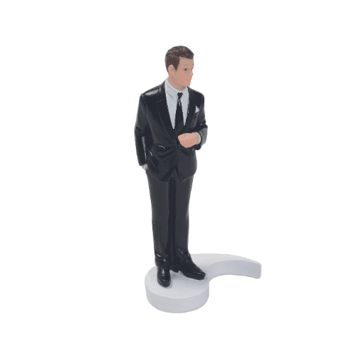 figurines mariés interchangeables : Composez votre couple de mariés à votre image ! Figurine décorative (vendue à l'unité) 1 pièce Dimensions : H.15 cm Référence : selon modèle choisi Matière : plastique Couleur : blanc, noir