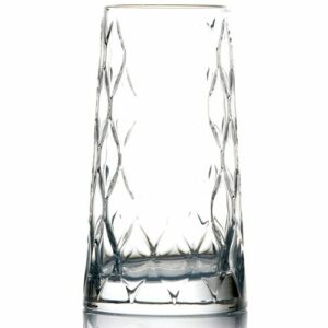 Descriptif des Verres New Rihanna GM : Référence : 5611 6 pièces Dimensions : H.15 cm Ø 6,4 cm Contenance : 45 cl Matière : Verre Couleur : Transparent Compatible lave-vaisselle