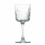 Verres à pied vintage- Lot de 4 coupes – H.19,5 cm Ø 8,5 cm 33 cl