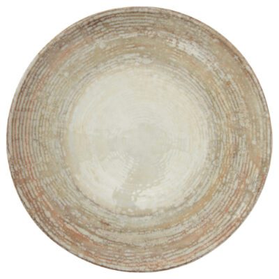 Descriptif des Assiettes Bohème PM : Référence : 5769 6 pièces Dimensions : ø 23 cm Matière : Porcelaine Couleur : Beige Garantie fabricant anti ébréchures Résistantes aux chocs et aux rayures Compatible lave-vaisselle et micro-ondes