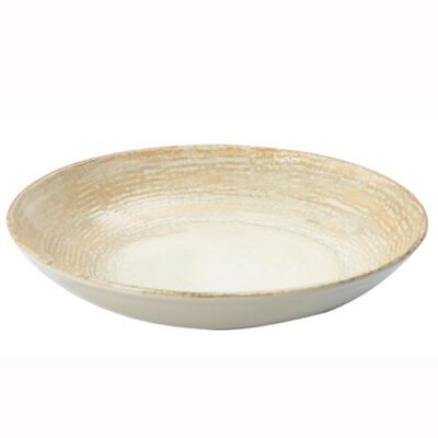 Descriptif des Assiettes Bohème Creuse : Référence : 5770 6 pièces Dimensions : ø 25 cm Matière : Porcelaine Couleur : Beige Garantie fabricant anti ébréchures Résistantes aux chocs et aux rayures Compatible lave-vaisselle et micro-ondes