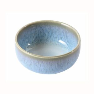 Descriptif des Pots à sauce Boréal : Référence : 5803 6 pièces Dimensions : ø 7 cm H 3.5 cm Matière : Porcelaine Couleur : Bleu Compatible lave-vaisselle et micro-ondes