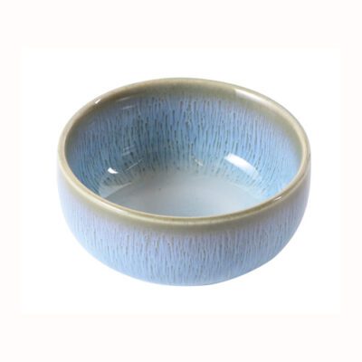 Descriptif des Pots à sauce Boréal : Référence : 5803 6 pièces Dimensions : ø 7 cm H 3.5 cm Matière : Porcelaine Couleur : Bleu Compatible lave-vaisselle et micro-ondes