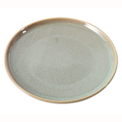 Descriptif des Assiettes Sauge GM : Référence : 5810 6 pièces Dimensions : ø 26,2 cm Matière : Porcelaine Couleur : Vert Compatible lave-vaisselle et micro-ondes