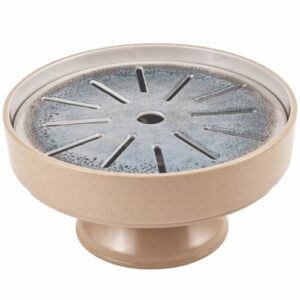Descriptif du Plateau présentation mélamine Atlantique: Léger et résistant aux chocs Résistant à la chaleur jusqu'à 100°C 1 pièce Dimensions : ø 29 cm H13 cm Référence : 5867 Matière : mélamine Couleur : bleu Compatible lave-vaisselle