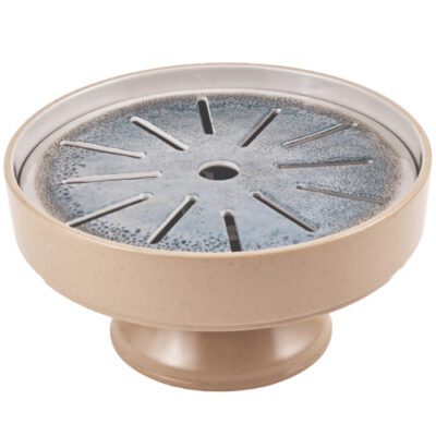 Descriptif du Plateau présentation mélamine Atlantique: Léger et résistant aux chocs Résistant à la chaleur jusqu'à 100°C 1 pièce Dimensions : ø 29 cm H13 cm Référence : 5867 Matière : mélamine Couleur : bleu Compatible lave-vaisselle