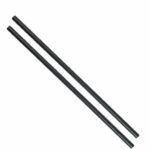 250 pailles noires en papier – L.25 cm Ø8 mm