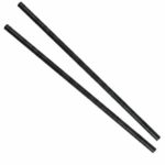 500 Pailles en papier noires – L 28 cm Ø 6 mm