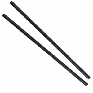 Descriptif des pailles papier Noires : 500 pièces Dimensions : L 32 cm Ø 7 mm Référence : 7262 Matière : papier 3 épaisseurs Couleur : noir Usage unique, matière recyclable