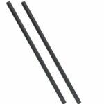 500 Pailles droites noires en fibres de bambou – L.28 cm Ø 7 mm