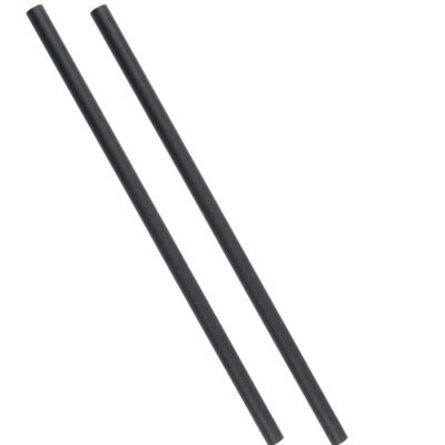 Descriptif des pailles noires fibre de bambou : 500 pièces Dimensions : L.28 cm Ø 7 mm Référence : 7416 Matière : fibre de bambou Couleur : noir Usage unique, matière recyclable