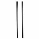 250 Pailles noires réutilisables – L.28 cm Ø 6 mm