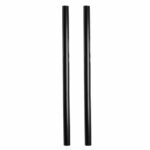 250 Pailles cocktail noires réutilisables – L.20 cm Ø 8 mm