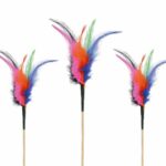 200 Plumes Phénix sur pique H.10 cm – Décoration glaces et cocktails