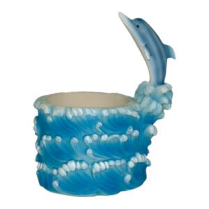 Porte-verre Dauphin : Verre vendu séparément 1 pièce Dimensions : H. 18,5 cm | Ø 8 cm Référence : 203 Matière : résine Couleur : bleu Incompatible lave-vaisselle