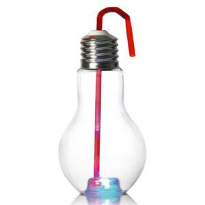 Descriptif des Ampoules lumineuses : Référence : 5238 4 pièces Dimensions : H.18 cm Ø9 cm Contenance : 40 cl Matière : Polycarbonate Couleur : Transparent Incompatible lave-vaisselle Incassables Lumineux: différentes variations de lumières Bouton poussoir sous le verre marche/arrêt