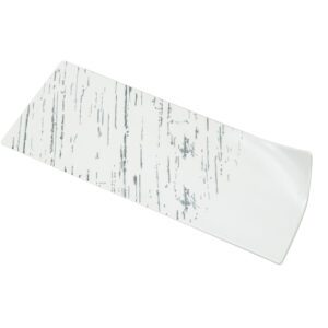 Assiette rectangle Signature : Référence : 5279 3 pièces Dimensions : 40,5 x 16,5 cm Matière : Céramique Couleur : blanc Compatible lave-vaisselle