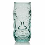 Verres Tiki recyclés – Lot de 6 – H.17 cm Ø 7.3 cm 50 cl