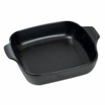 Plat noir – lot de 1 – 23,8 x 19,5 cm H.4,8 cm