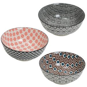 bol mozaïc : Référence : 5395 6 pièces Dimensions : Ø 20,5 cm - H.7,5 cm Matière : mélamine Couleur : multicolore Compatible lave-vaisselle