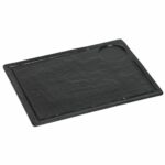 Assiettes rainurées Tanneur PM – lot de 6- 33,5 x 24 cm