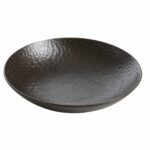Assiettes creuses Obsidienne – lot de 6- ø 22 cm