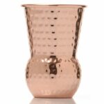 Tumbler Cuivré Martelé – Lot de 1 – H.11,8 cm Ø8,3 cm 40 cl