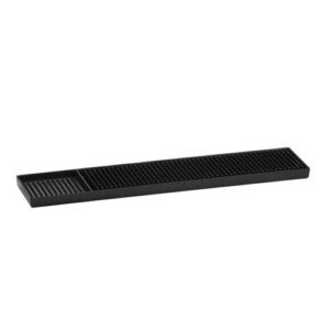 Descriptif du Tapis de Bar caoutchouc PM : Tapis antidérapant idéal pour bars et restaurants Dimensions : 60 x 8,4 cm Conçu pour la préparation de cocktails Facile à nettoyer, compatible lave-vaisselle Collection Barman, l'allié de vos créations Ref : 5502