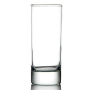 Descriptif des Verres Tubo islande : Référence : 5513 6 pièces Dimensions : H.13 ; Ø5.8 cm Contenance : 22 cl Matière : Verre Couleur : Transparent Compatible lave-vaisselle
