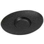 Assiettes Pasta ovale noire- lot de 6 – 32,2 x 26,4 cm