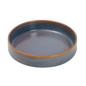 Descriptif des Assiettes Opale bord droit : Référence : 5547 4 pièces Dimensions : ø 21 cm H 4,5 cm Matière : Porcelaine Couleur : Bleu Compatible lave-vaisselle
