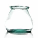 Chaudron en verre recyclé – Lot de 1 – H.15 cm Ø 13 cm 1,5 L