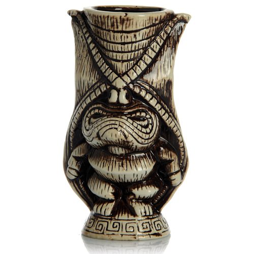 Set 3 mugs Tiki- verres cocktails en céramique - Lot de 3 - H. 12,7 à 18 cm Ø7 à 9 cm - 48 + 35 + 50 cl – Image 3
